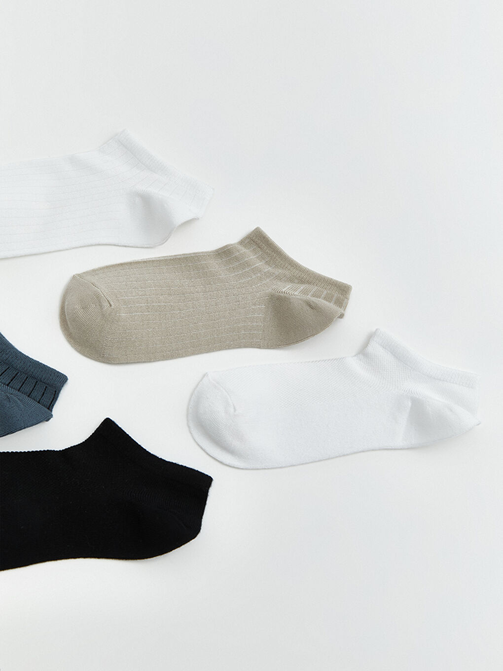 Karışık Erkek Sneaker Çorap 5'li Paket-1
