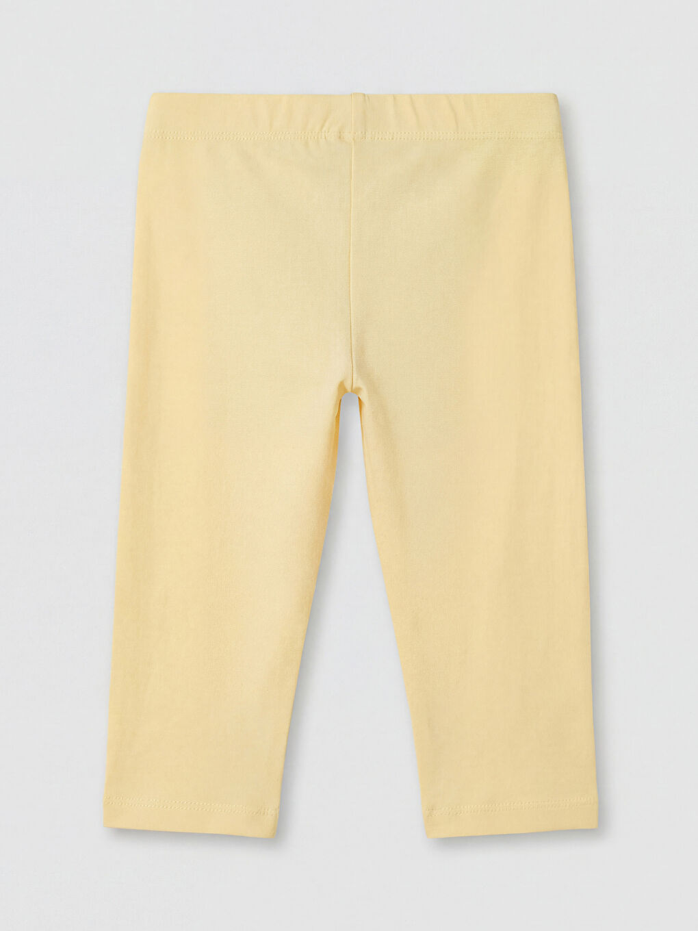 Sarı Kız Çocuk Baskılı Kısa Tayt-1