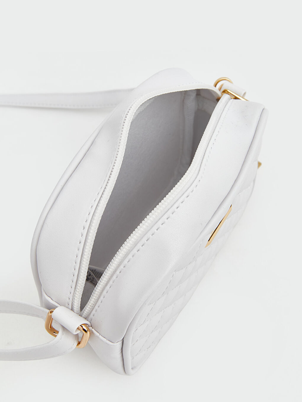 Beyaz Deri Görünümlü Kız Çocuk Omuz Çantası-2