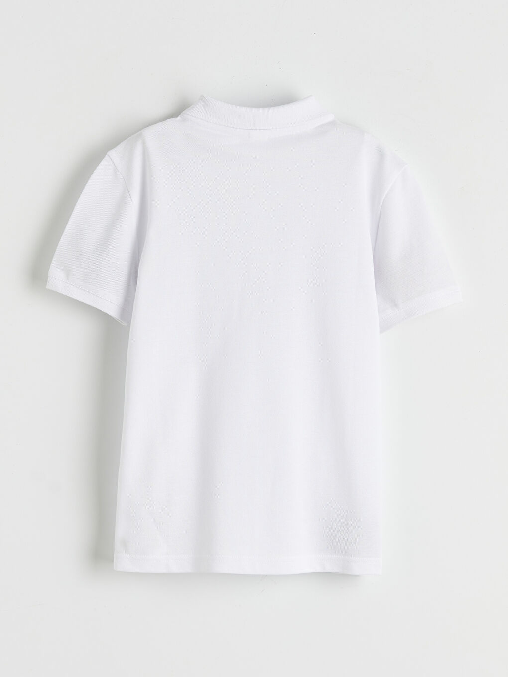 تي شيرت بيكيه مطرز بياقة بولو للأولاد-1