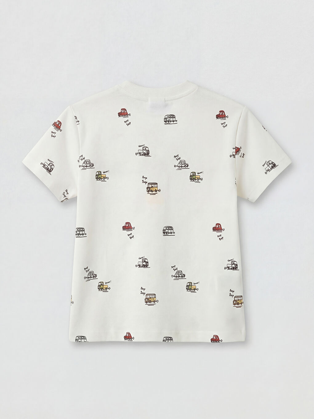 Crew Neck Printed Boys' T-Shirt-1