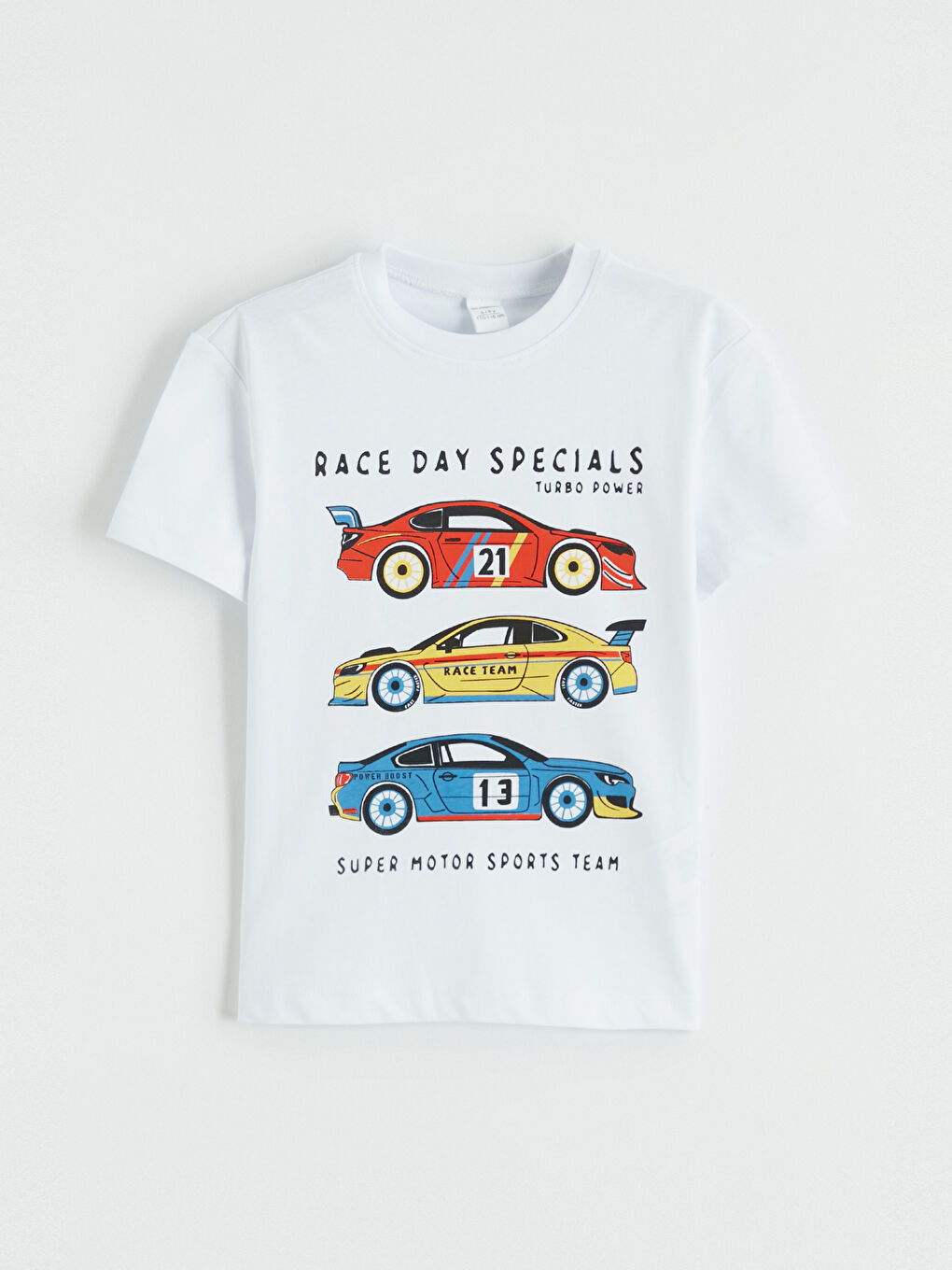 تي شيرت ياقة دائرية مطبوع