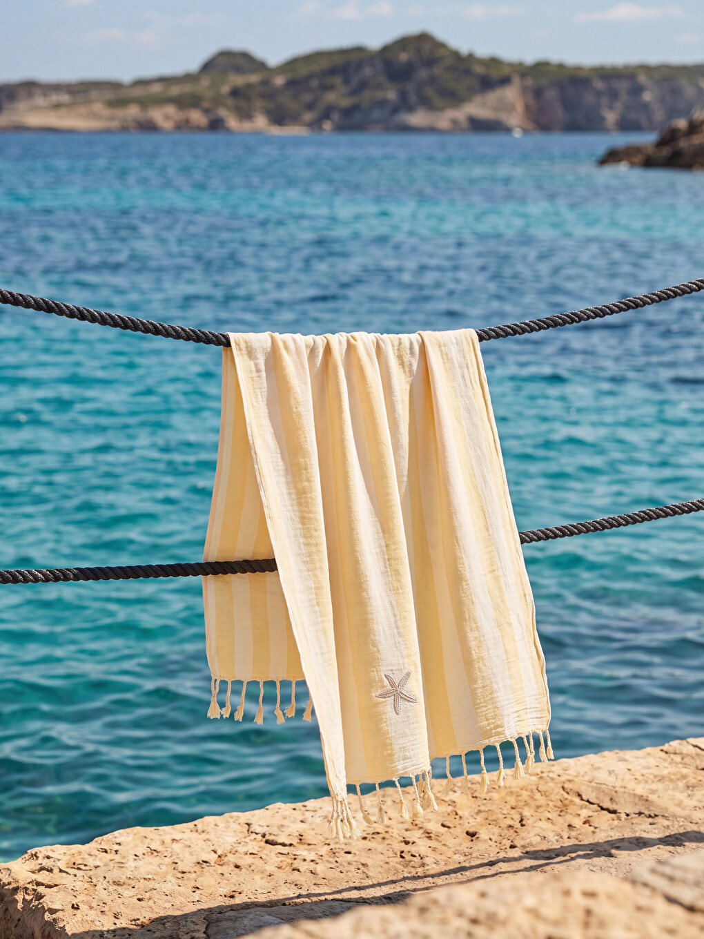 Prugasti Turski Ručnik Ručnik Za Plažu 70x140 Cm