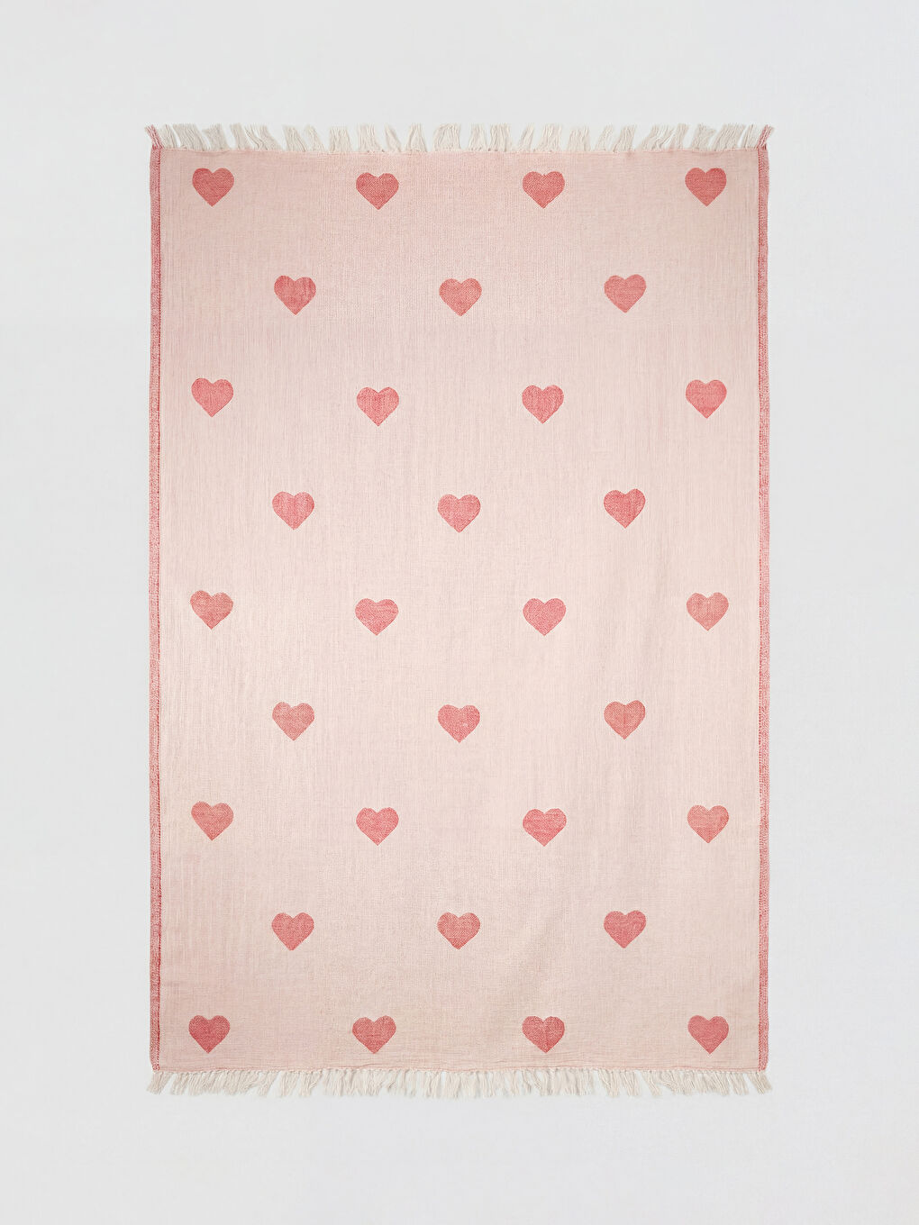 Karışık Kalp Desenli Peştemal Havlu 90x165 cm-1