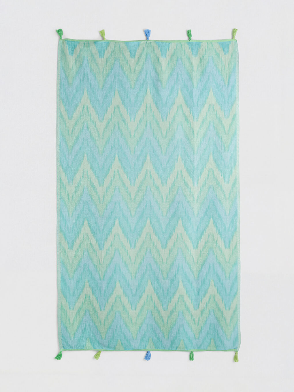 Karışık Püsküllü Peştamal Plaj Havlusu 90x165 cm-1