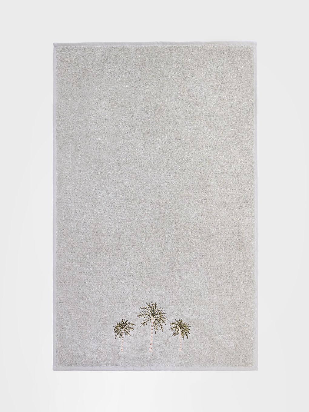 Лицевое полотенце с цветочной вышивкой 50x80 см-1