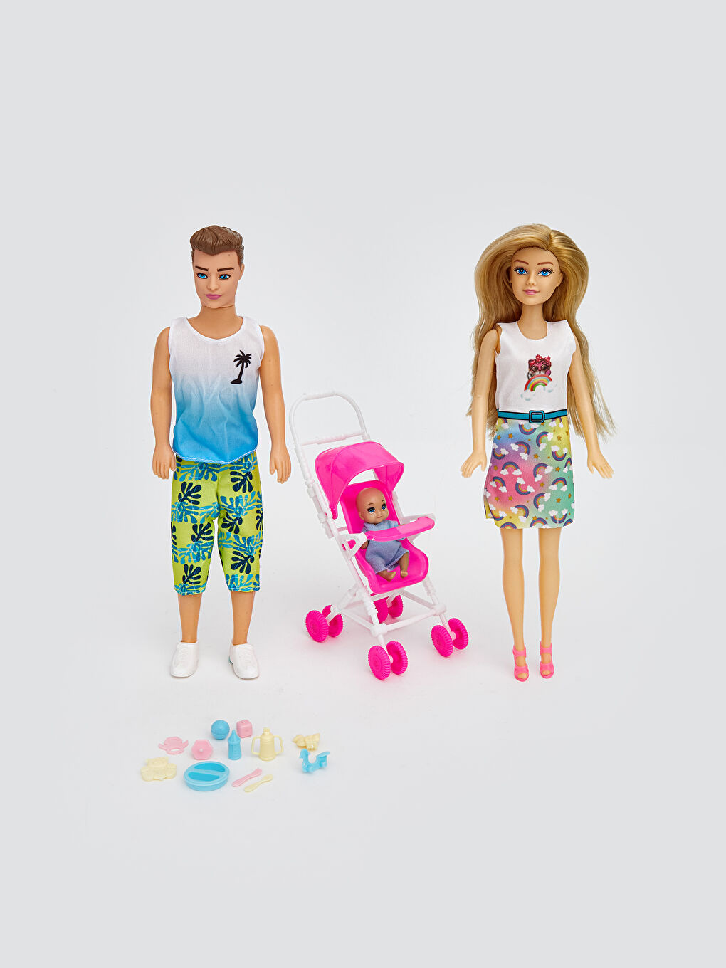 Family Doll Set with Baby-1