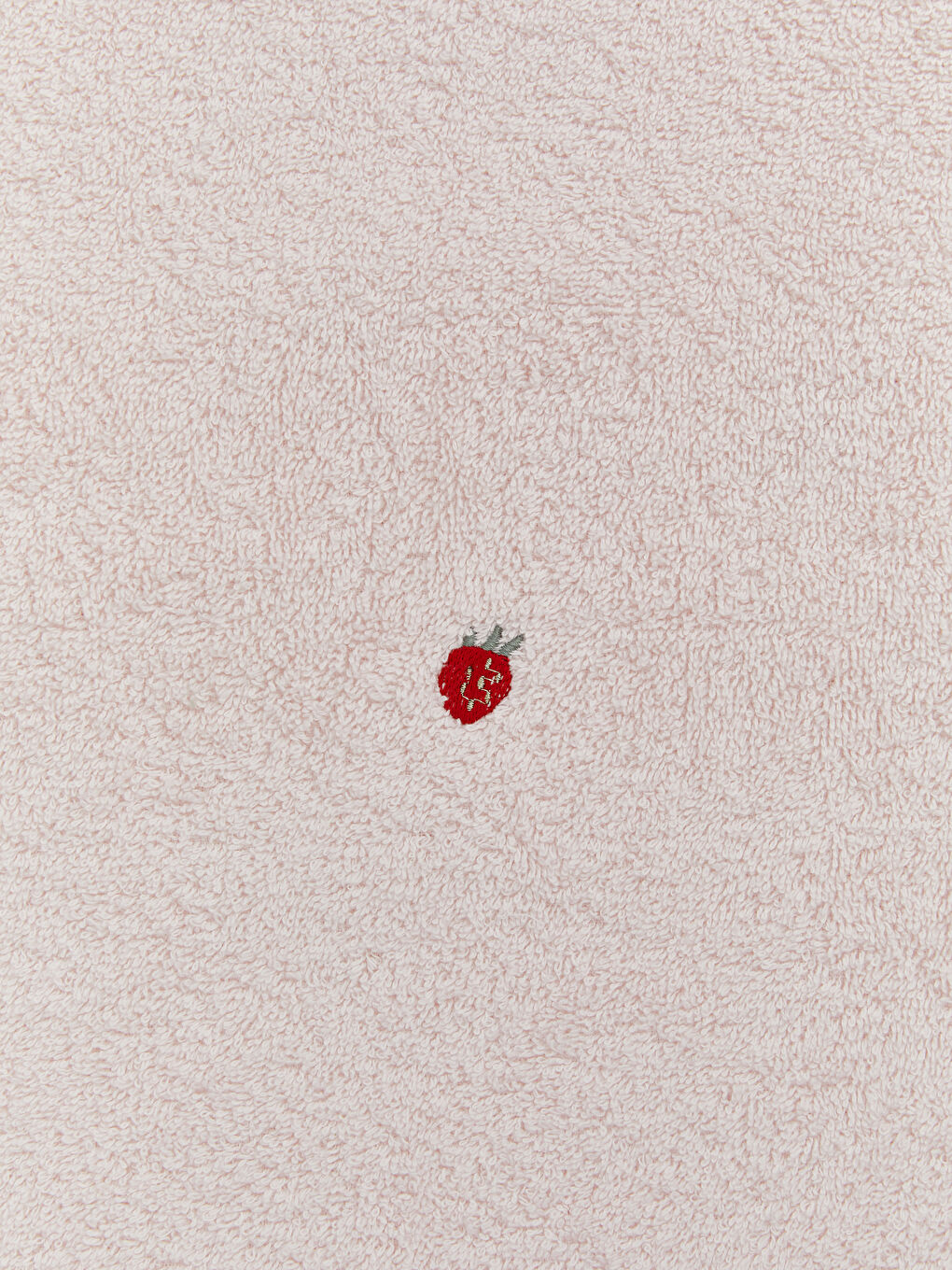 Pembe Çilek Nakışlı Banyo Havlusu 70x140 cm-8