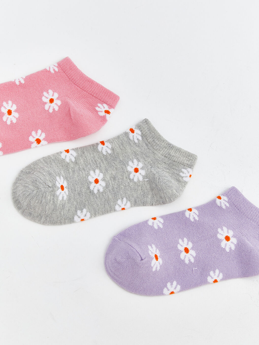 Girl PINK Trainer Socks-1