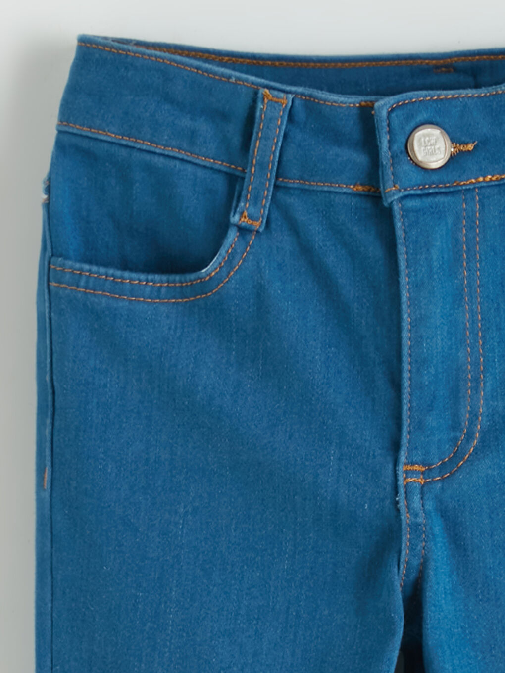 İndigo Slim Fit İspanyol Paça Kız Çocuk Jean Pantolon-2