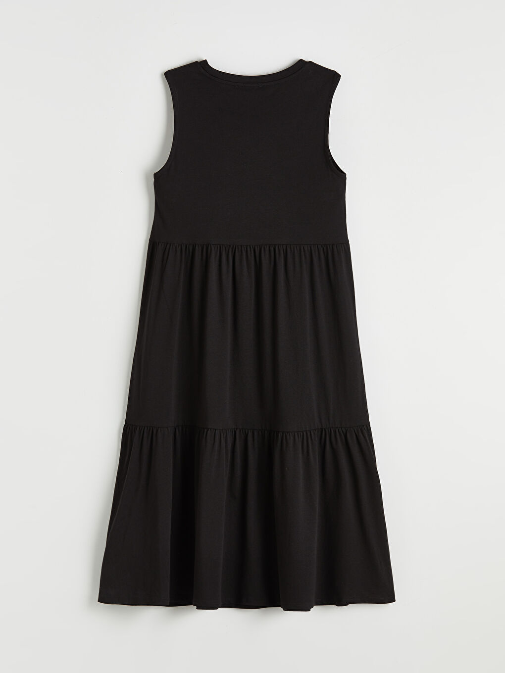 Crew Neck Layered Dress-5