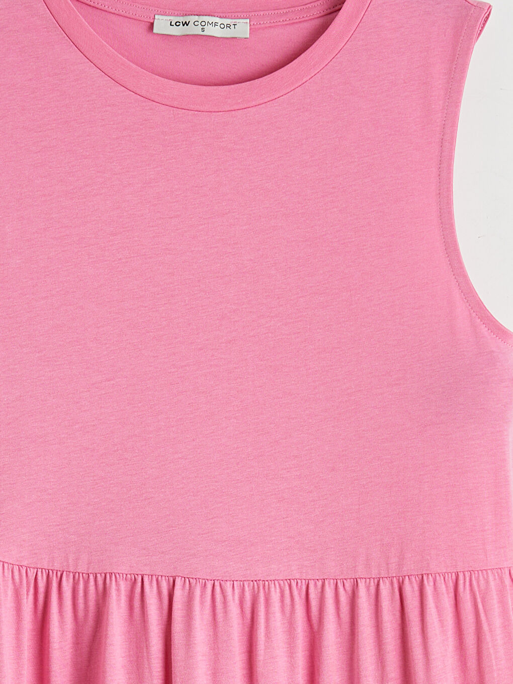 Многослойное платье с круглым вырезом-6