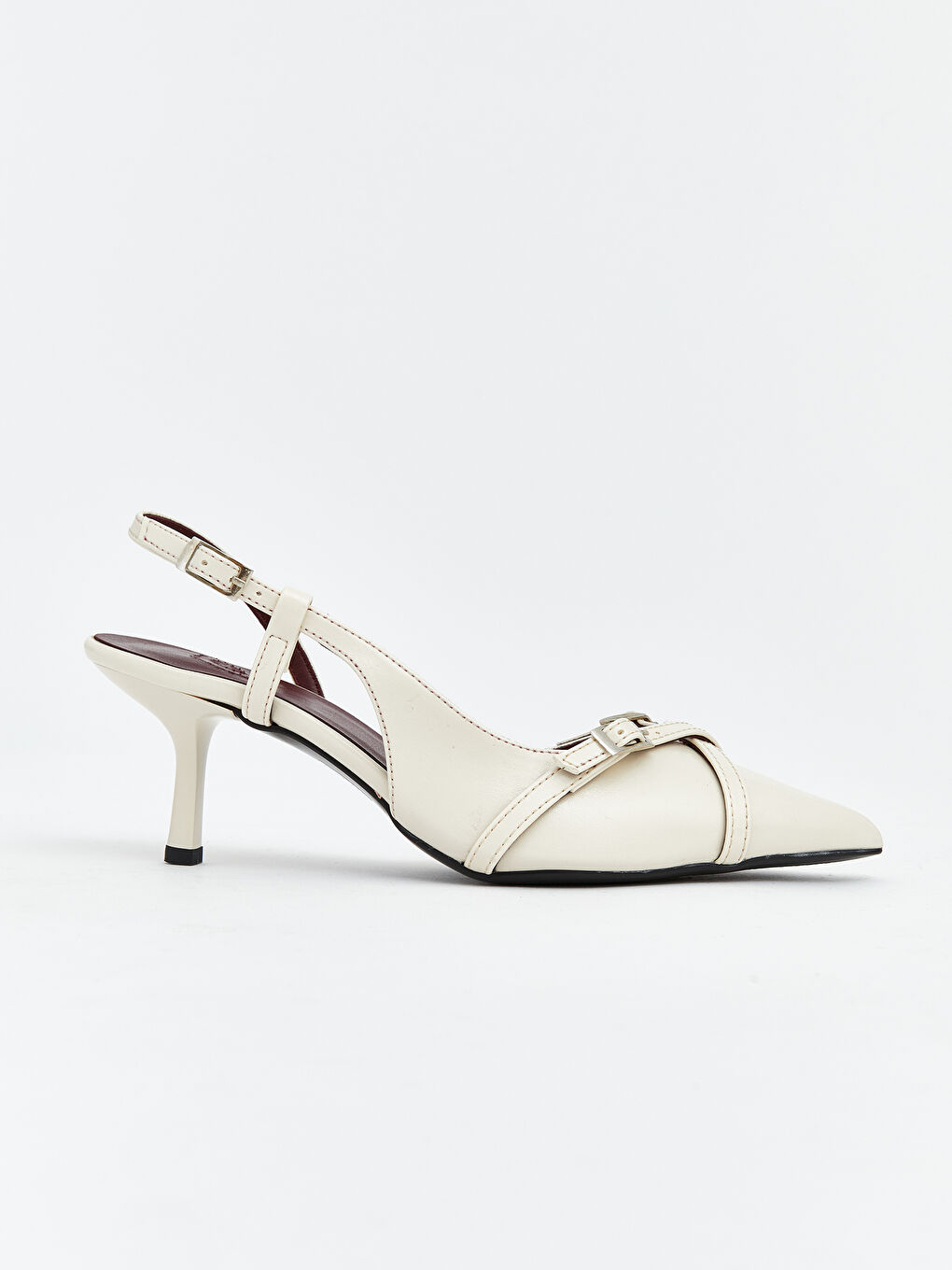 Bej Sivri Burunlu Kadın Topuklu Ayakkabı		
-1