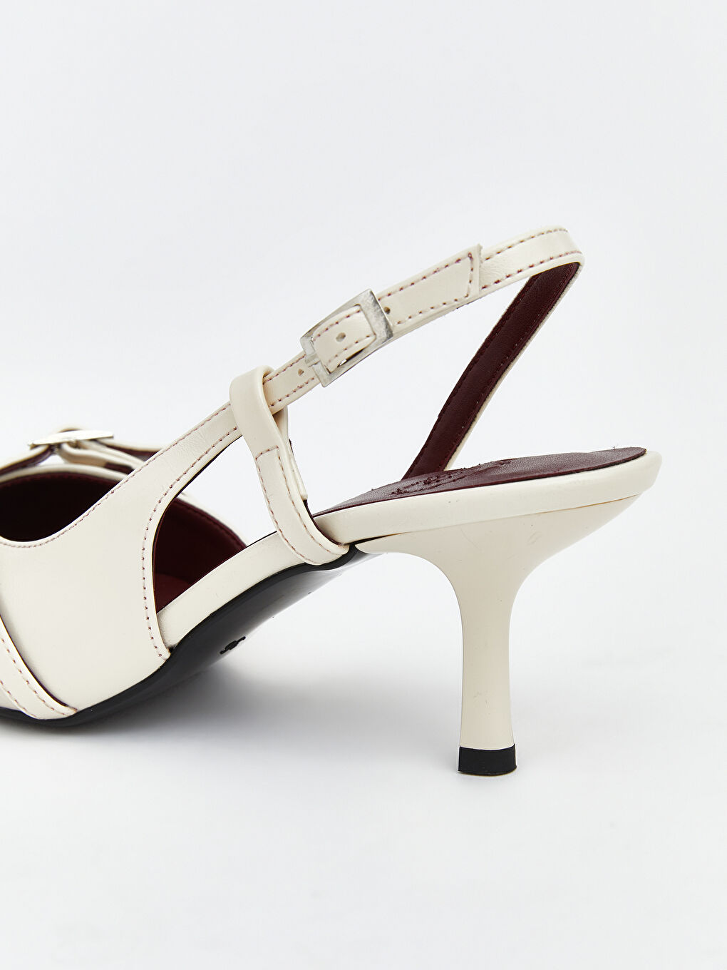 Bej Sivri Burunlu Kadın Topuklu Ayakkabı		
-4