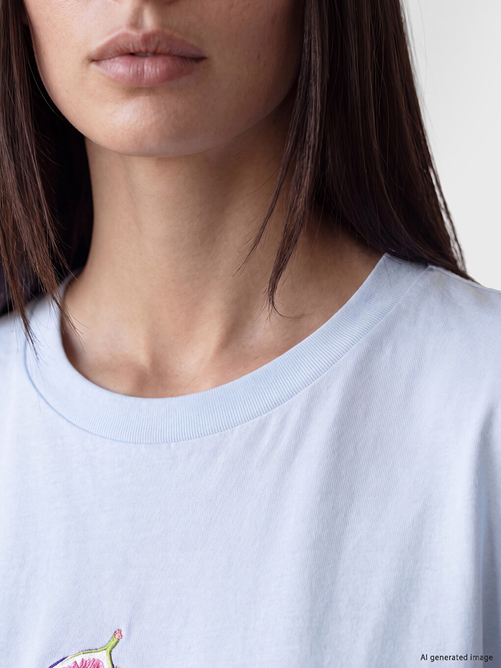 Tricou Supradimensionat Imprimat 100% Bumbac Pentru Femei-2