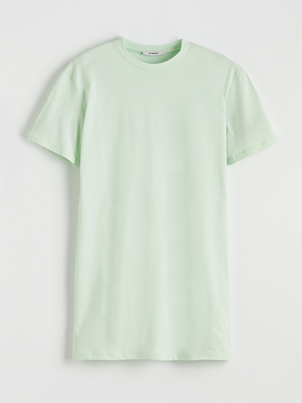 Yeşil Bisiklet Yaka Kadın Tunik-4