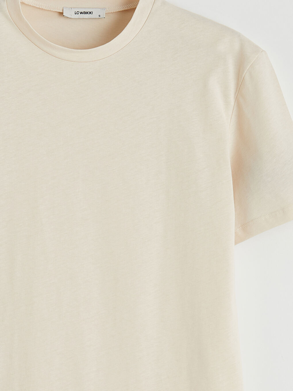 Bej Bisiklet Yaka Kadın Tunik-5