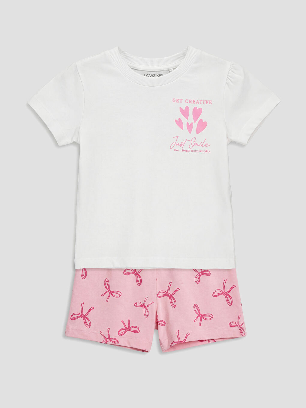 Printed Baby Girls' T-Shirt and Shorts