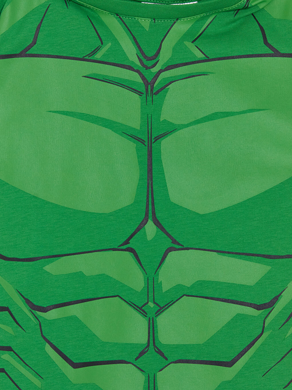 Yeşil Hulk Baskılı Erkek Çocuk Şortlu Pijama Takımı-3
