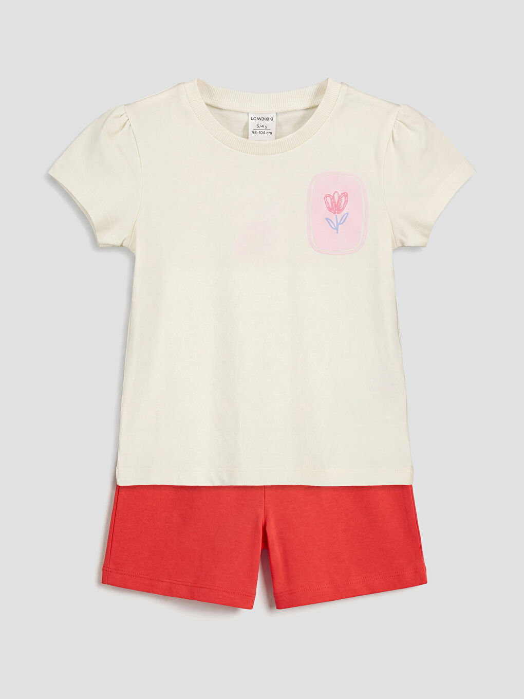 Printed Baby Girls' T-Shirt and Shorts