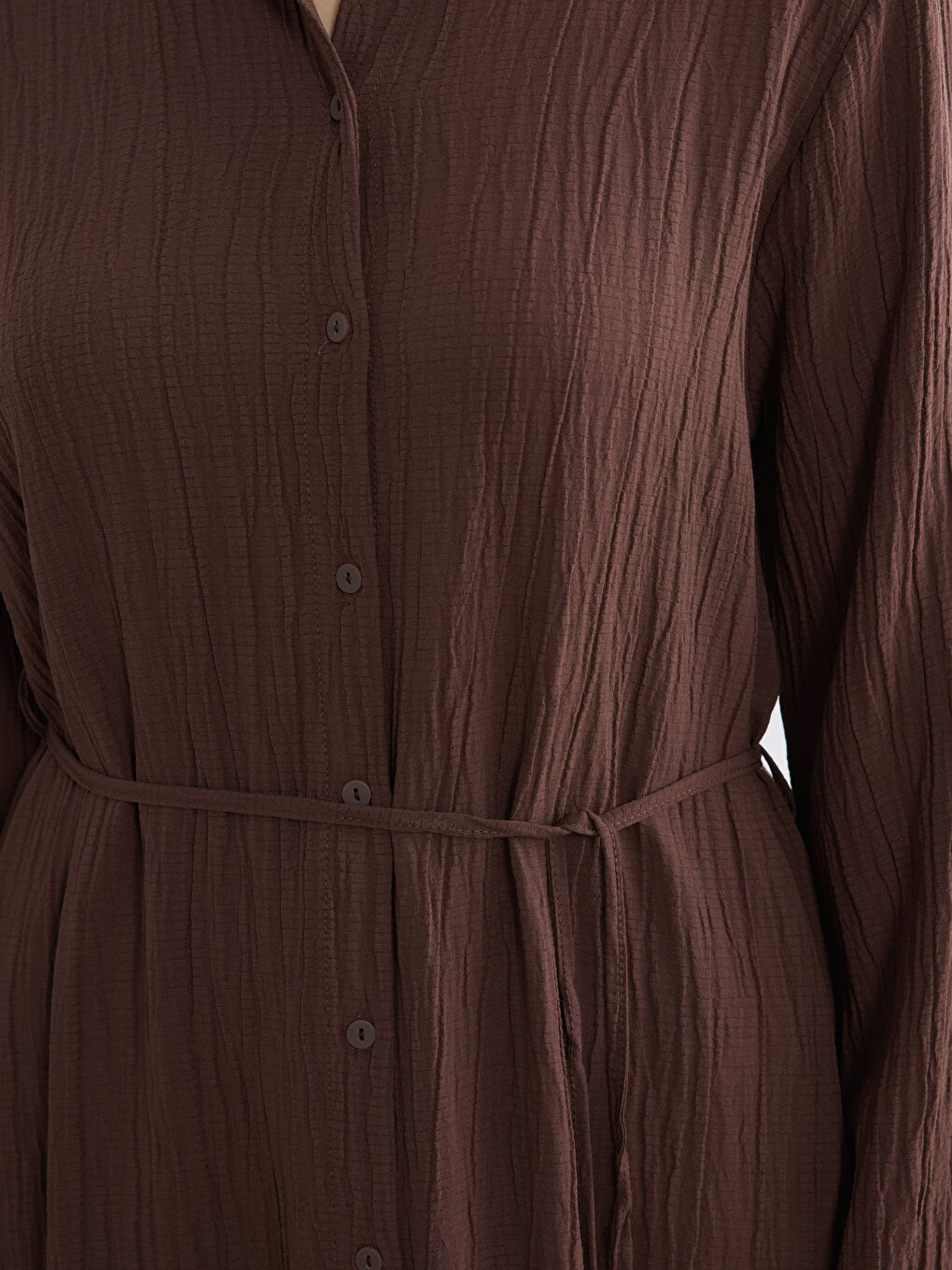 Textured Oversized Women's Shirt Tunic-2