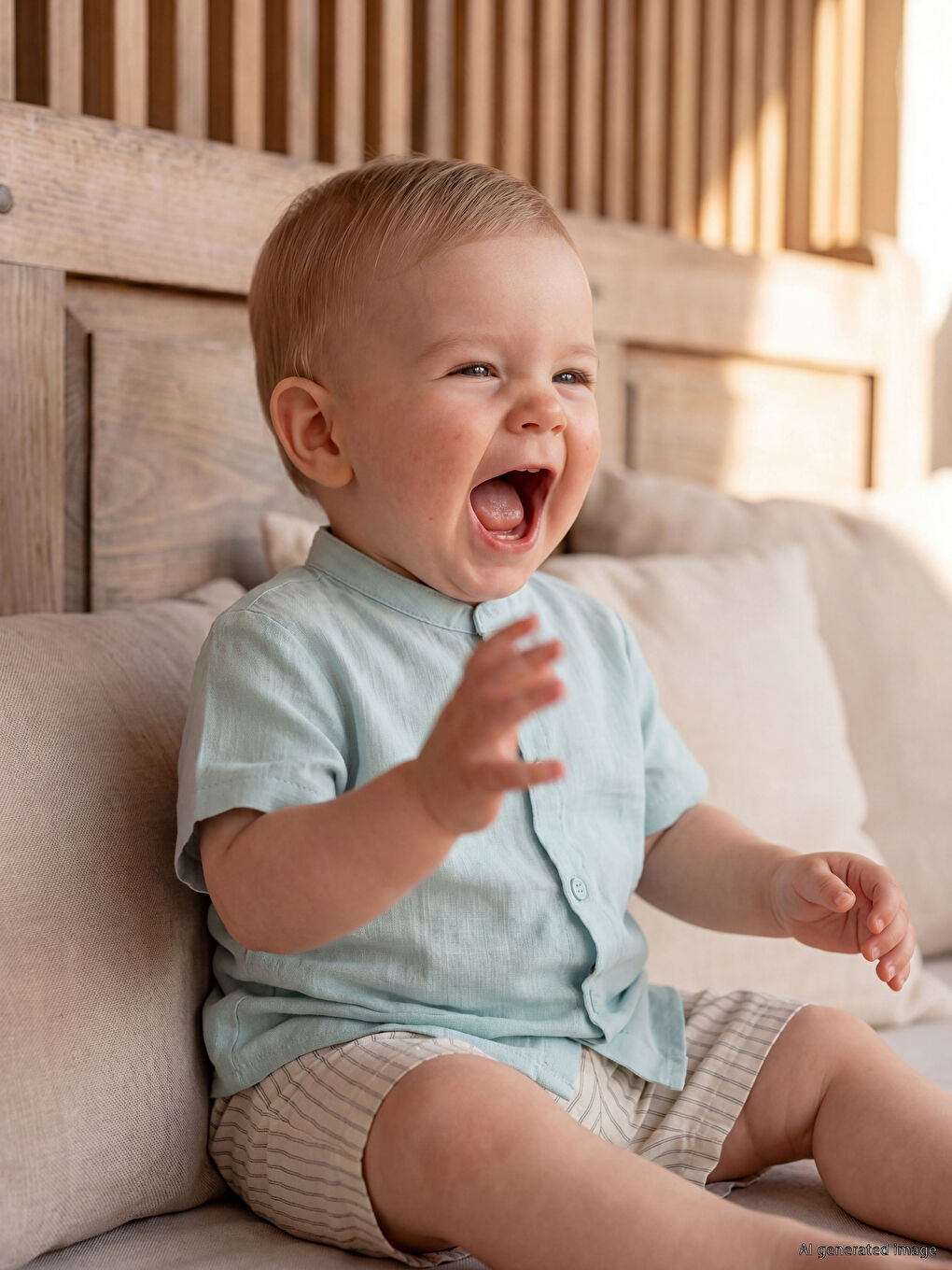 Striped Baby Boys' Shorts Set
