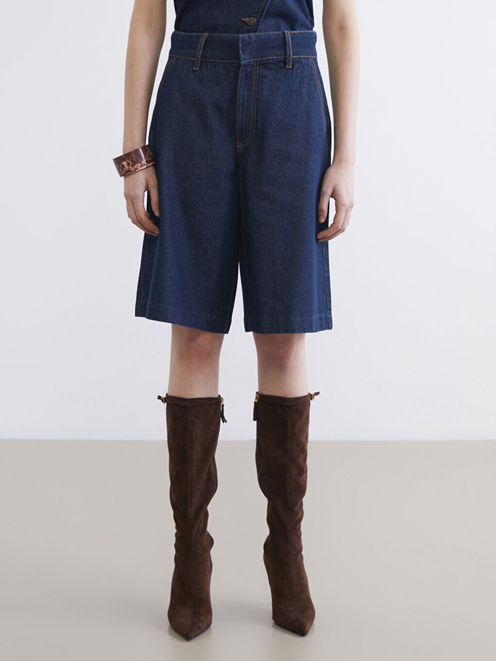 INDIGO Teksas šorts Žena-1