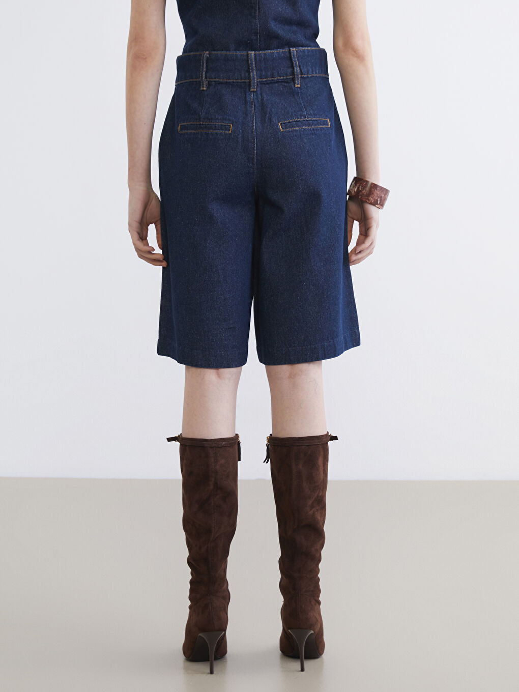 INDIGO Teksas šorts Žena-3