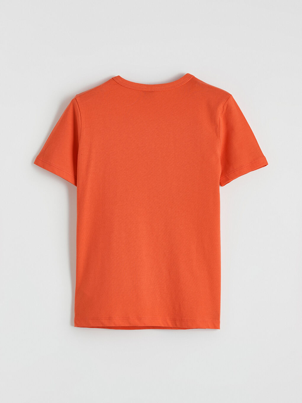 Turuncu Bisiklet Yaka Baskılı Erkek Çocuk Tişört-2