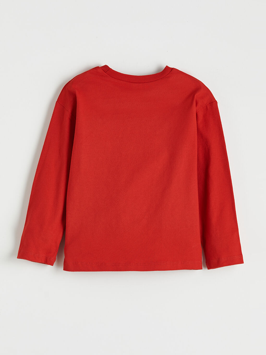 Kırmızı Kalp Baskılı Kız Çocuk Tişört-1