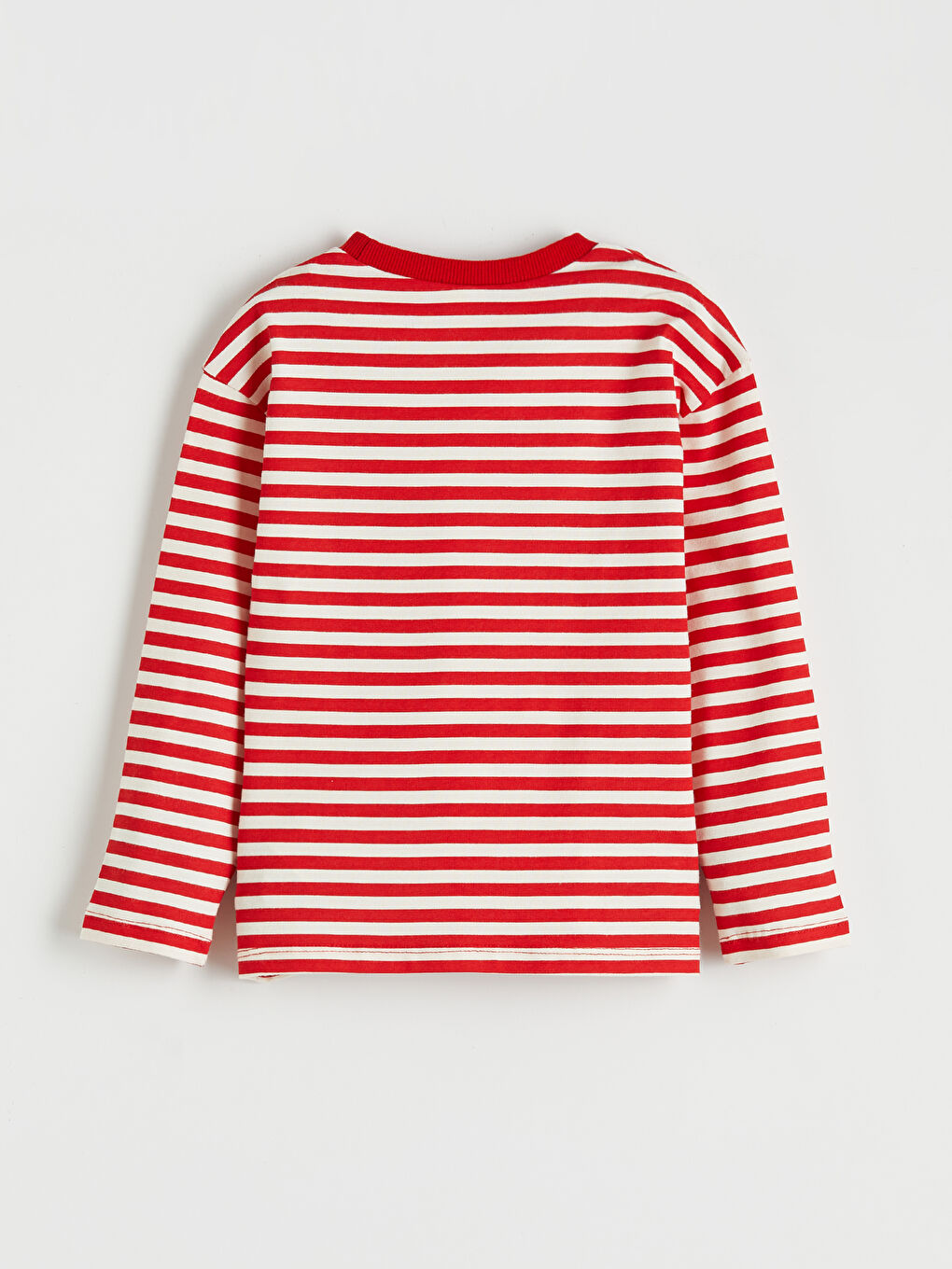 Kırmızı Bisiklet Yaka Baskılı Kız Bebek 2'li Tişört-4