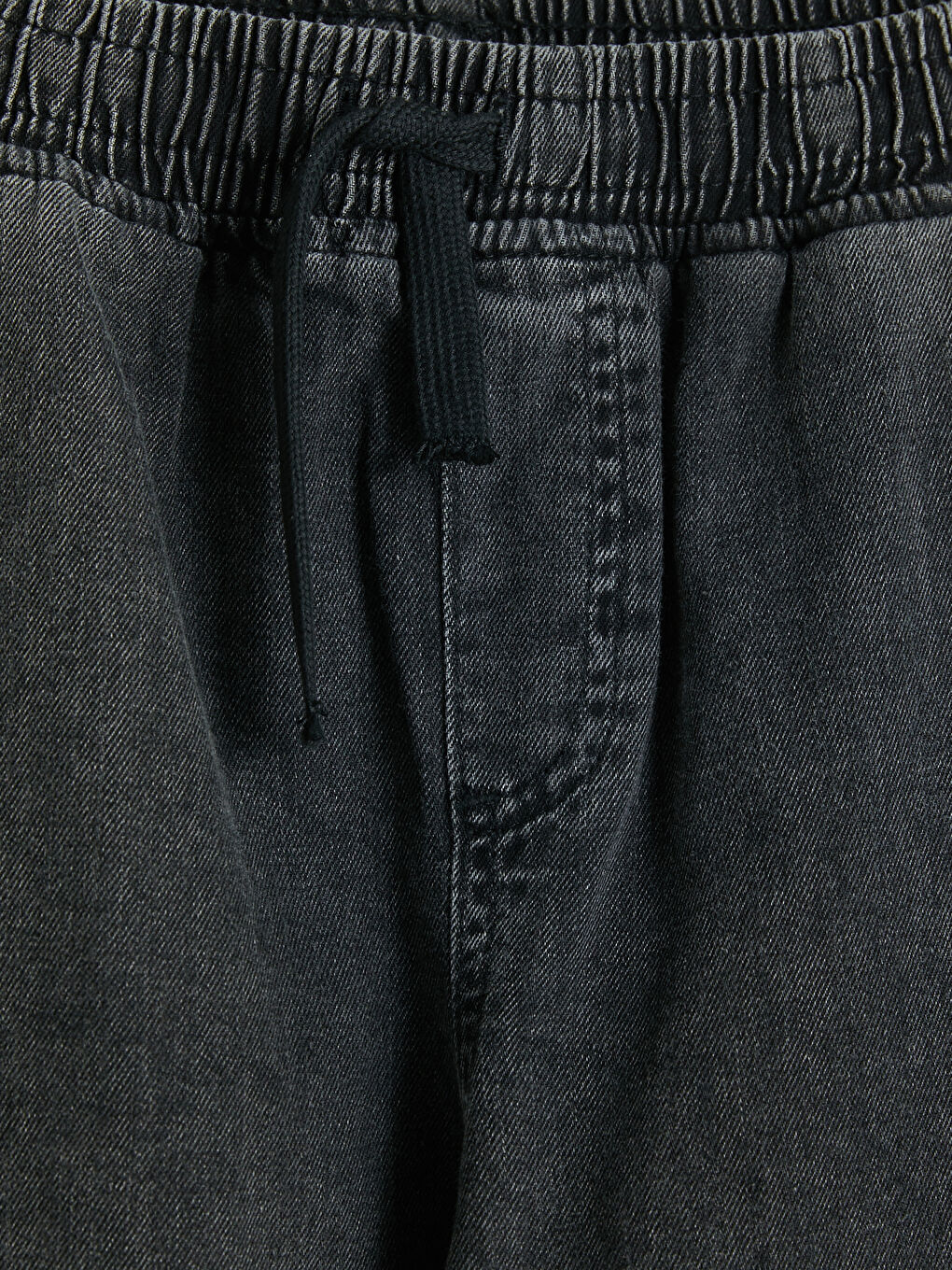 Antrasit Loose Fit Erkek Çocuk Jean Pantolon-2