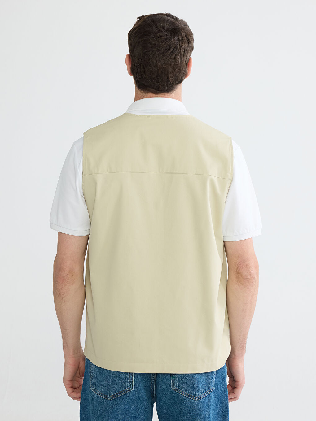 Gri Regular Fit Erkek Yelek-3