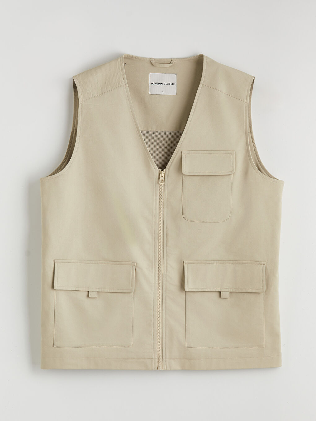 Gri Regular Fit Erkek Yelek-4