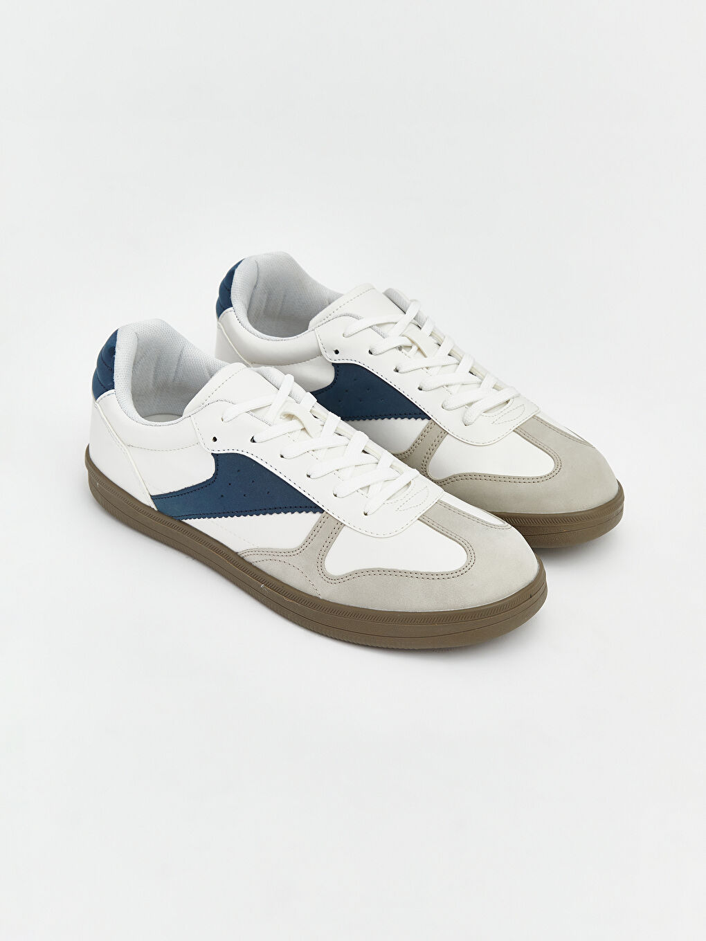 Beyaz Renk Bloklu Erkek Spor Ayakkabı-1