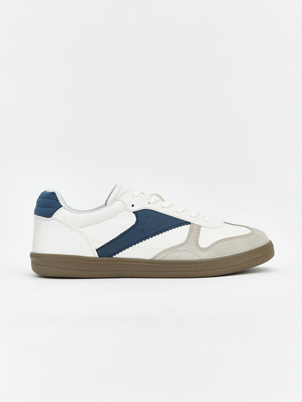 Beyaz Renk Bloklu Erkek Spor Ayakkabı-2