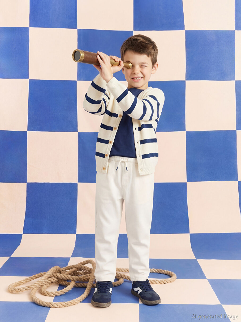 Elastic Waist Boys' Trousers