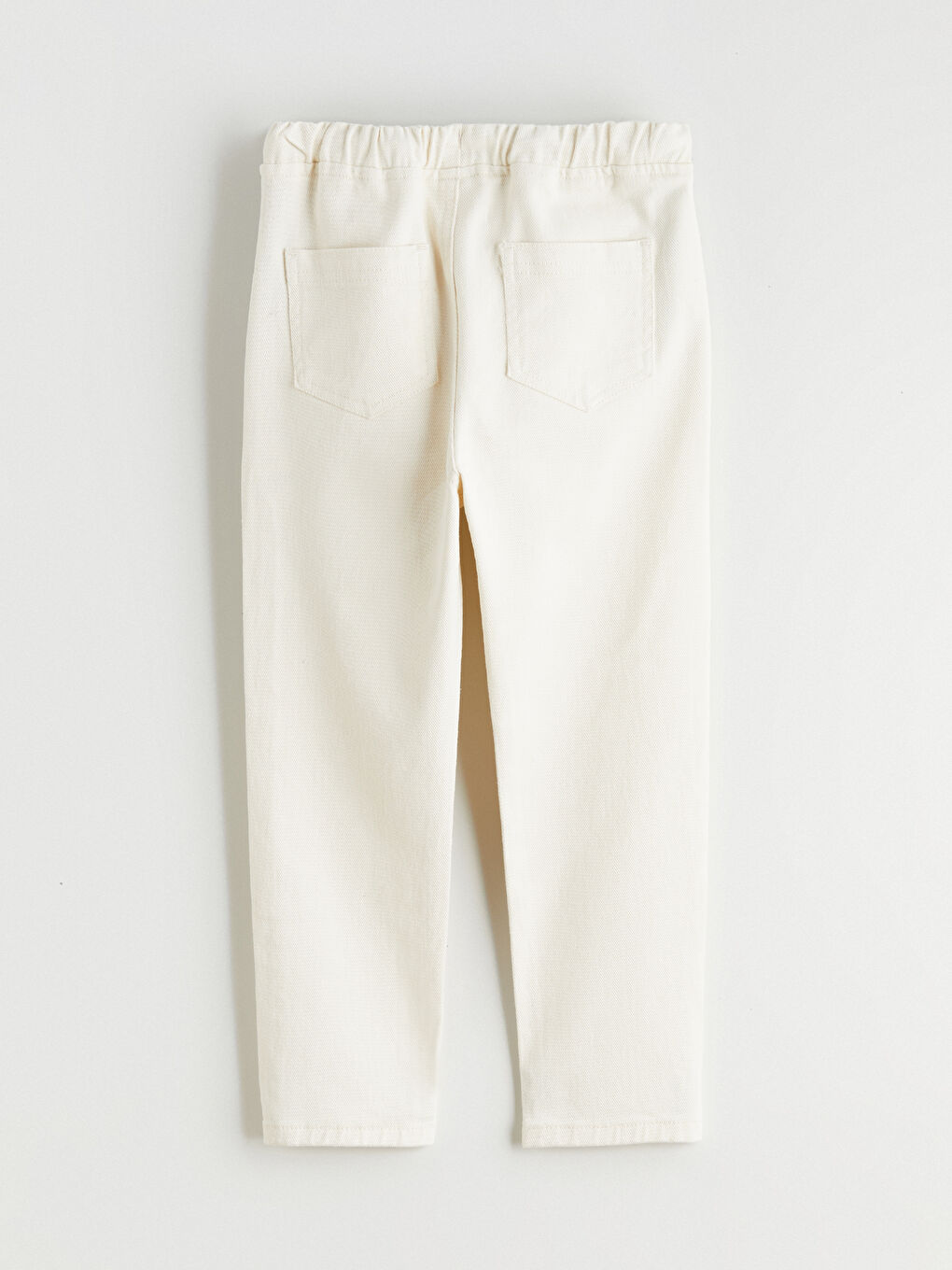 Bej Beli Lastikli Erkek Çocuk Pantolon-1