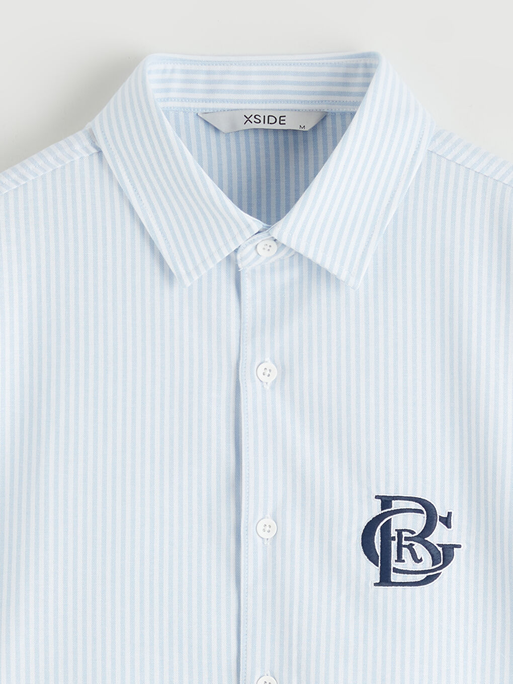 მამაკაცები მუქი ლურჯი პერანგი-6