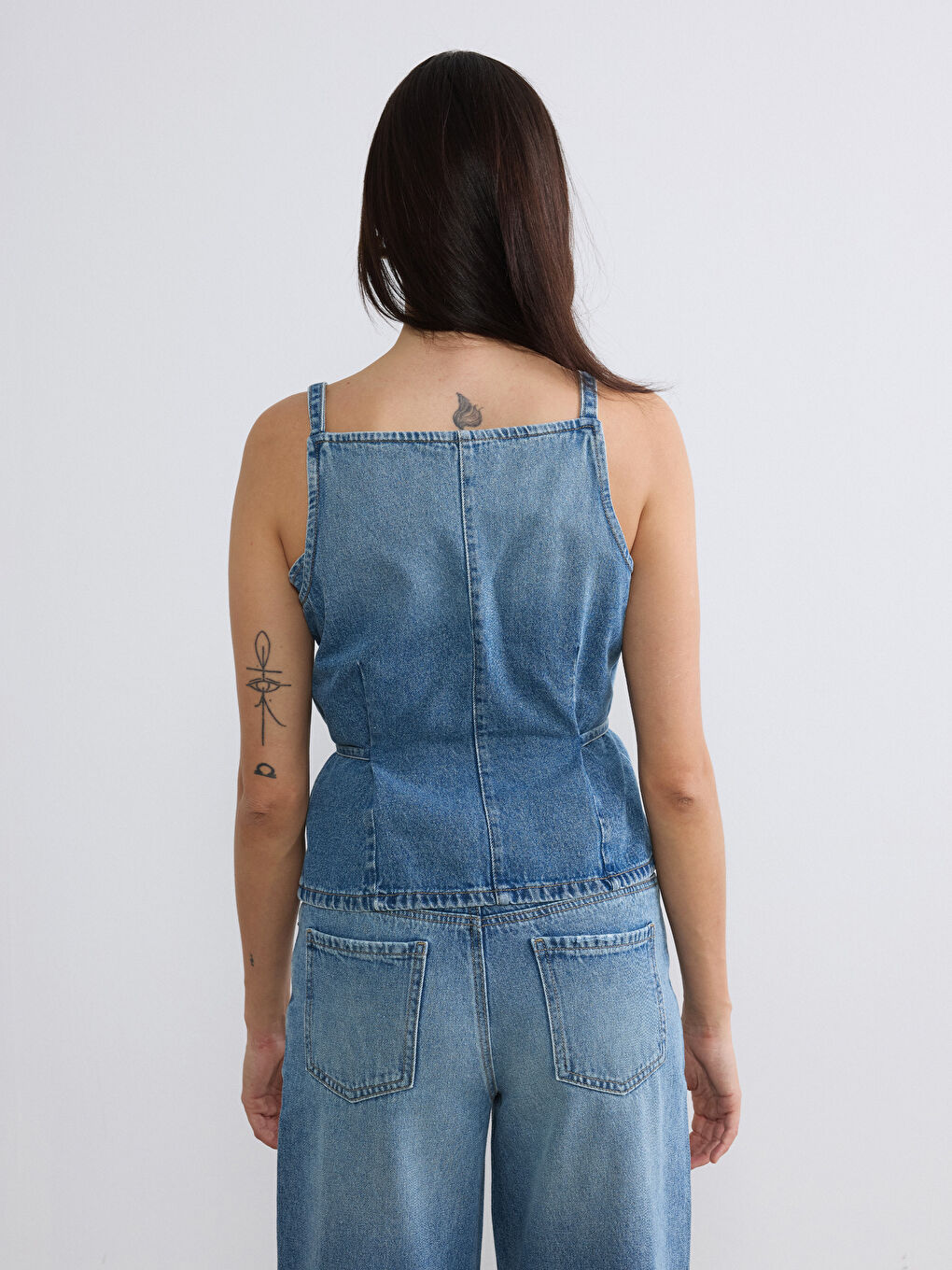 Γυναίκα INDIGO Τζιν γιλέκο-3