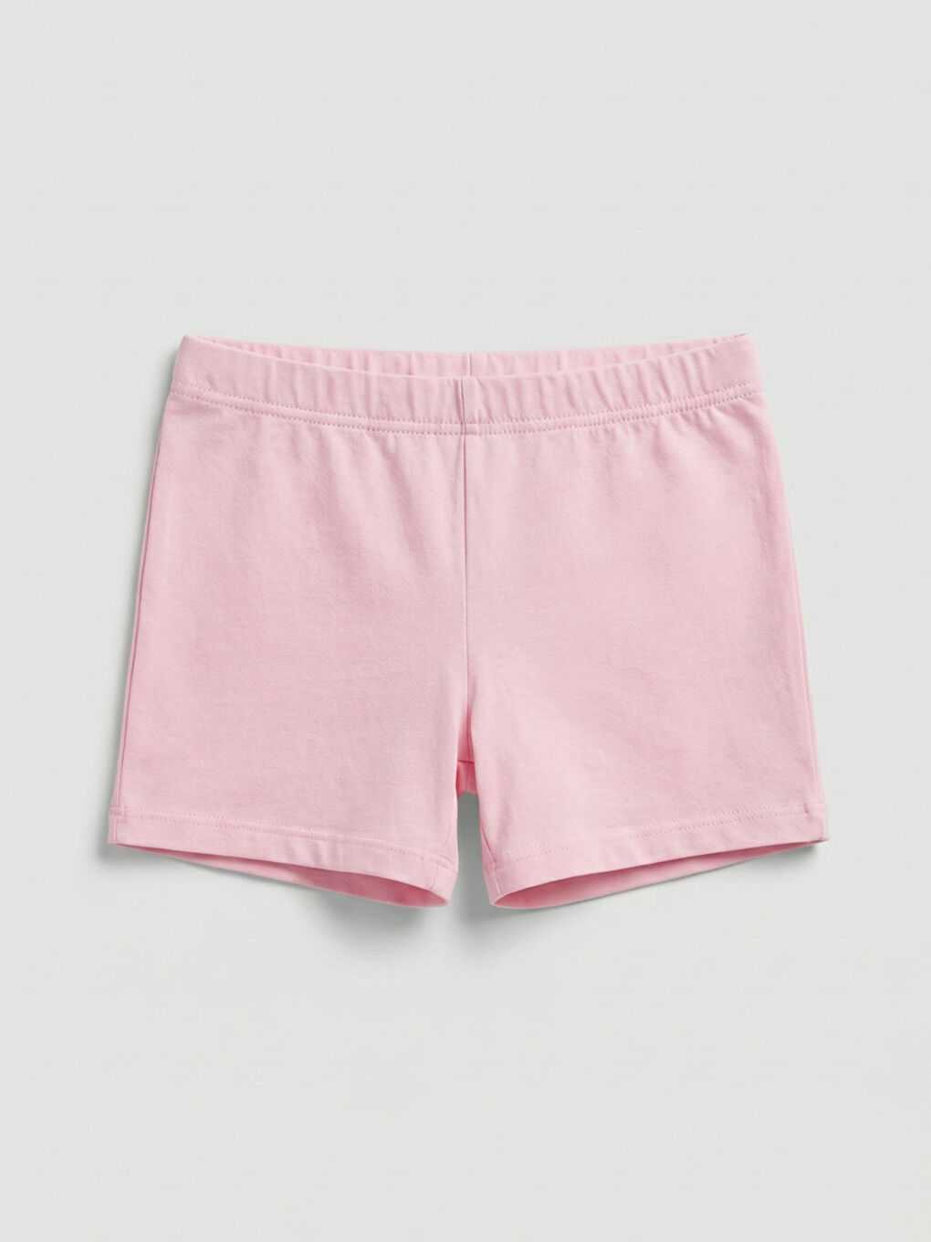 Pembe Beli Lastikli Kız Çocuk Şort