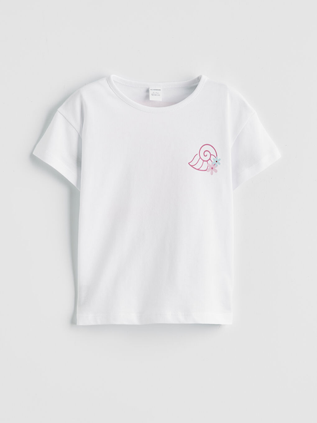 Pembe Baskılı Kız Çocuk Penye Tişört ve Şort-2