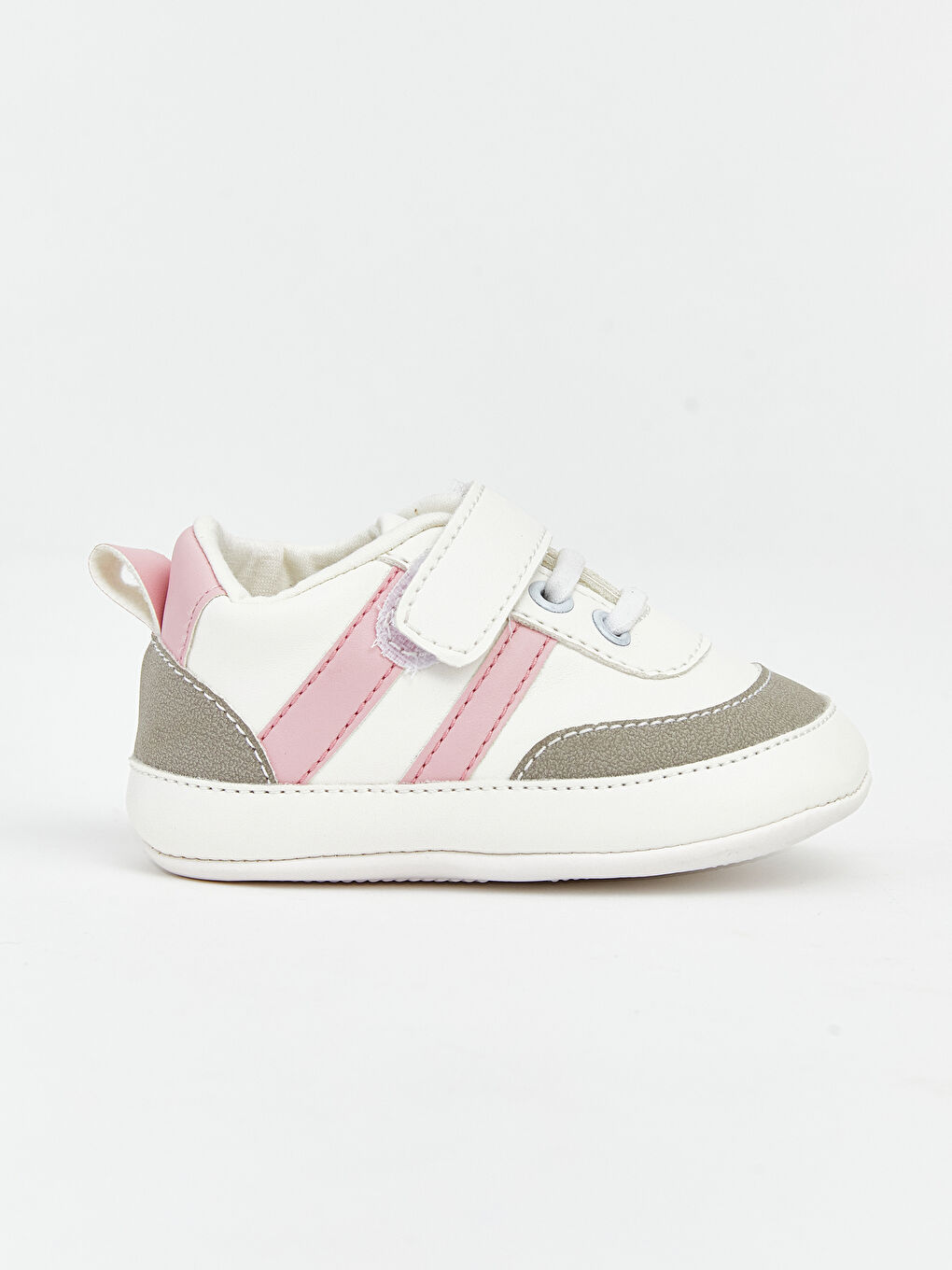 Baby Girl WHITE Pram Shoes-1