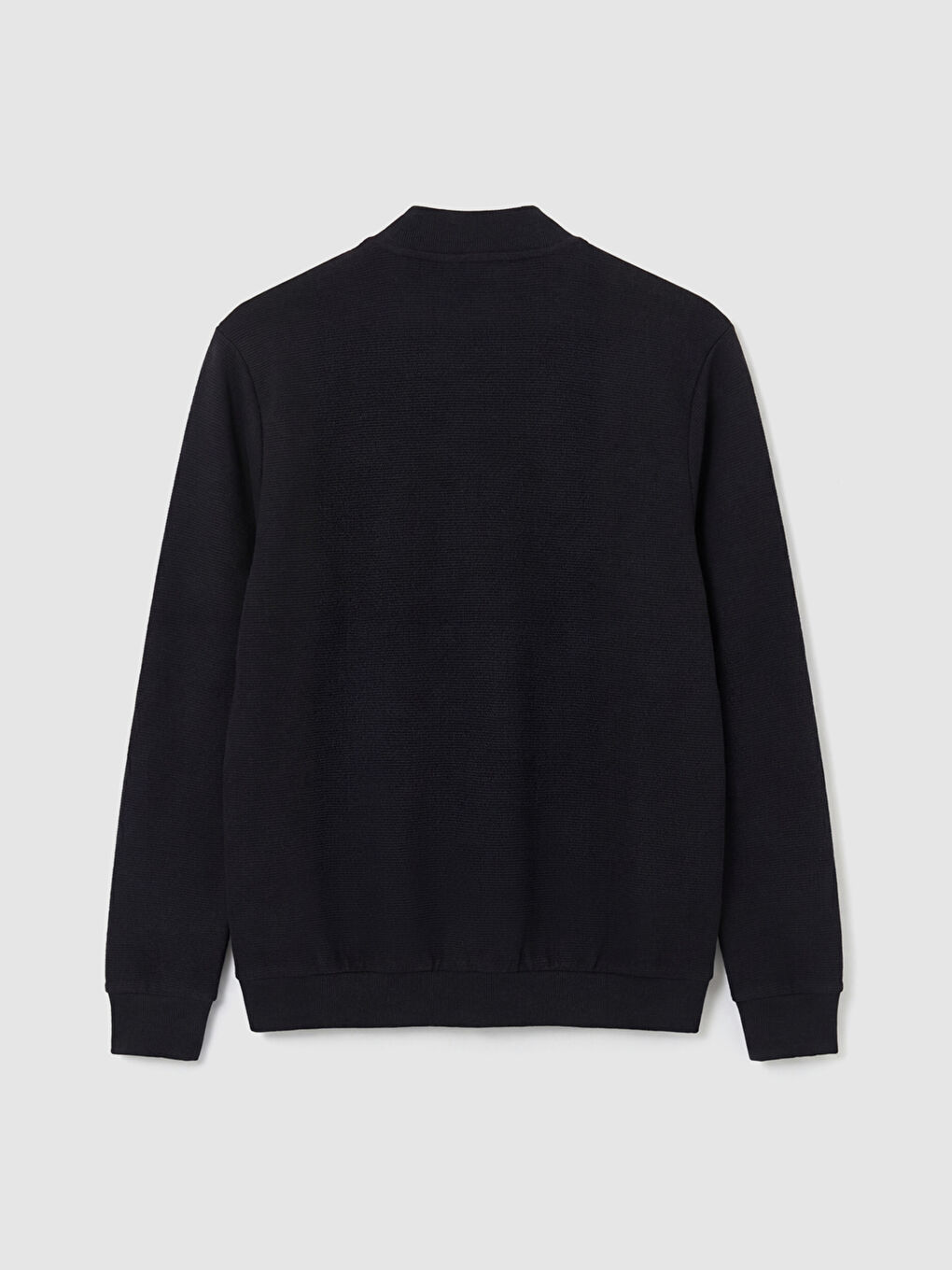 Regular Fit Baseball Collar Men's Zip-Up Sweatshirt-5