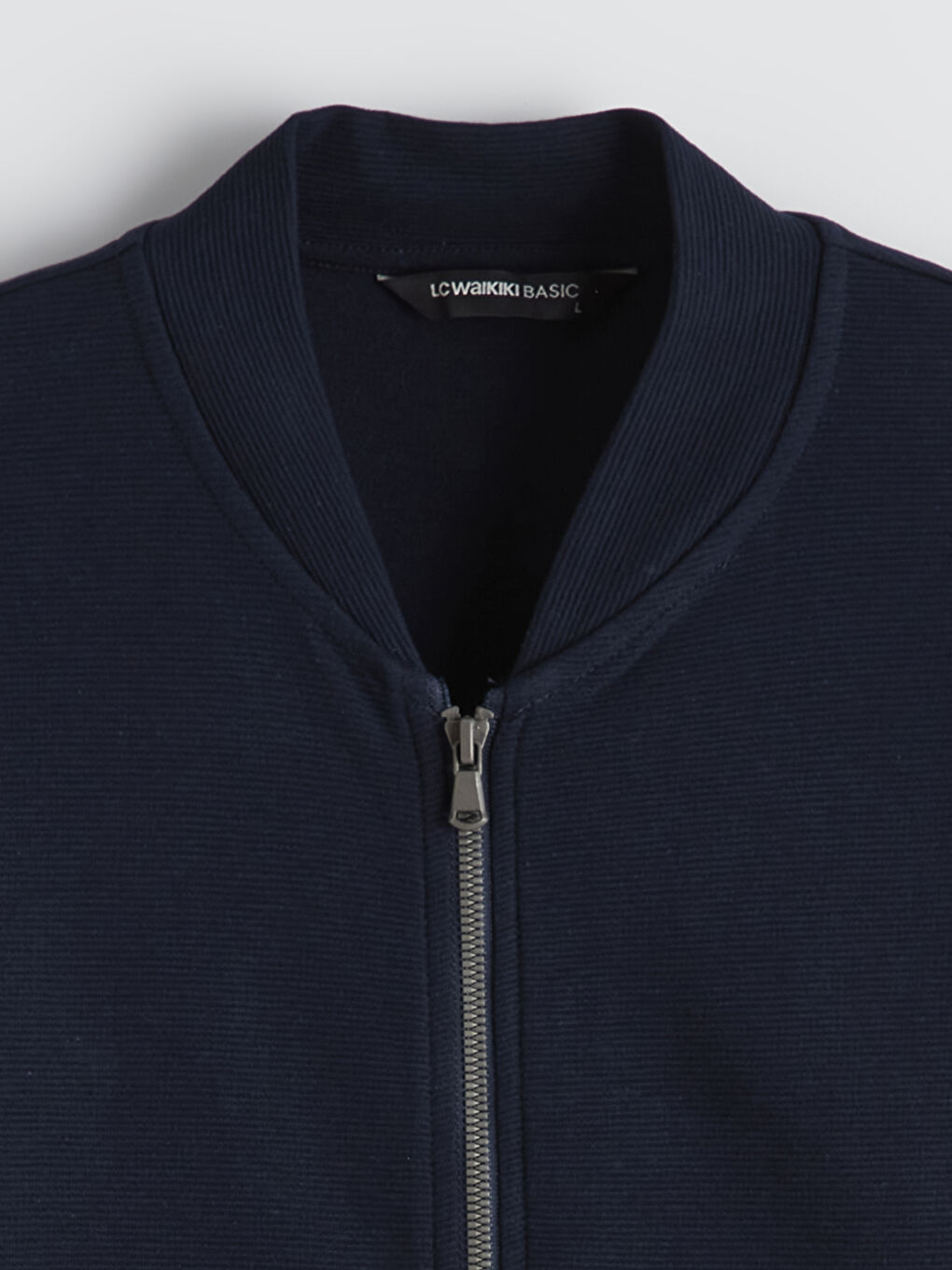 მამაკაცები მუქი ლურჯი ელვიანი ზედა-5