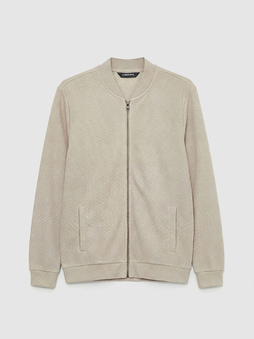 Regular Fit Baseball Collar Men's Zip-Up Sweatshirt-4