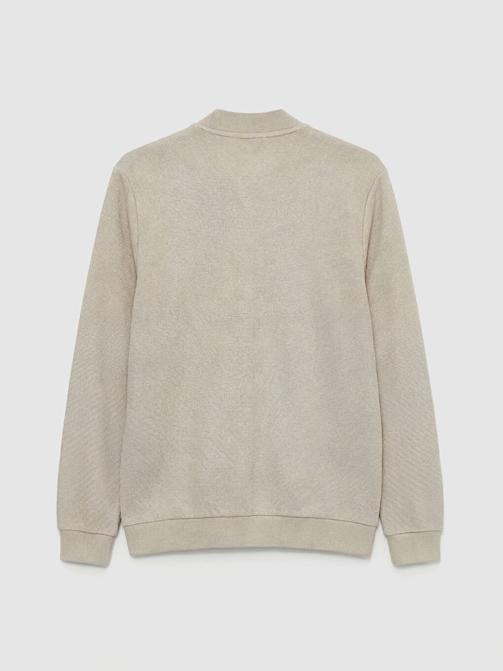 Regular Fit Baseball Collar Men's Zip-Up Sweatshirt-5