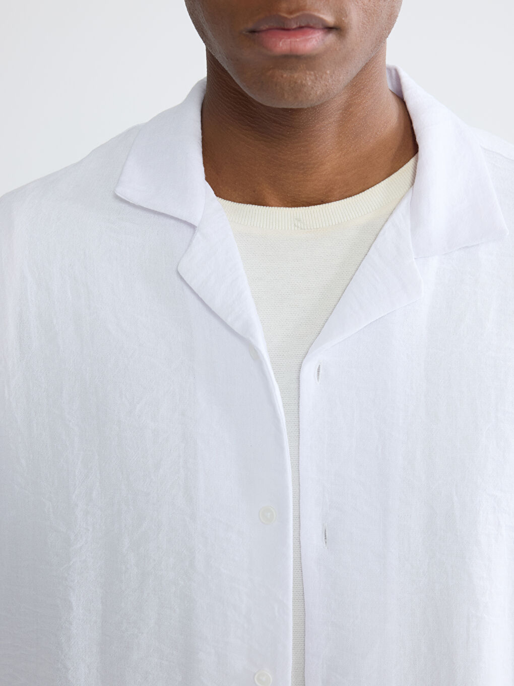 Мужчины Белый Рубашка-2