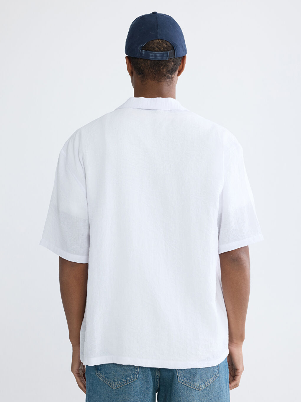 Мужчины Белый Рубашка-3