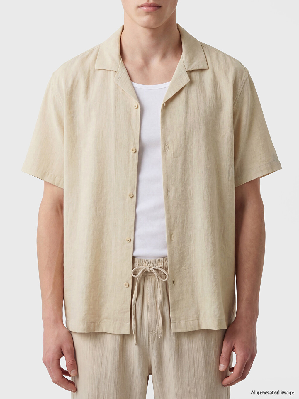 Regular Fit Crinkle Men's Basic Shirt-2